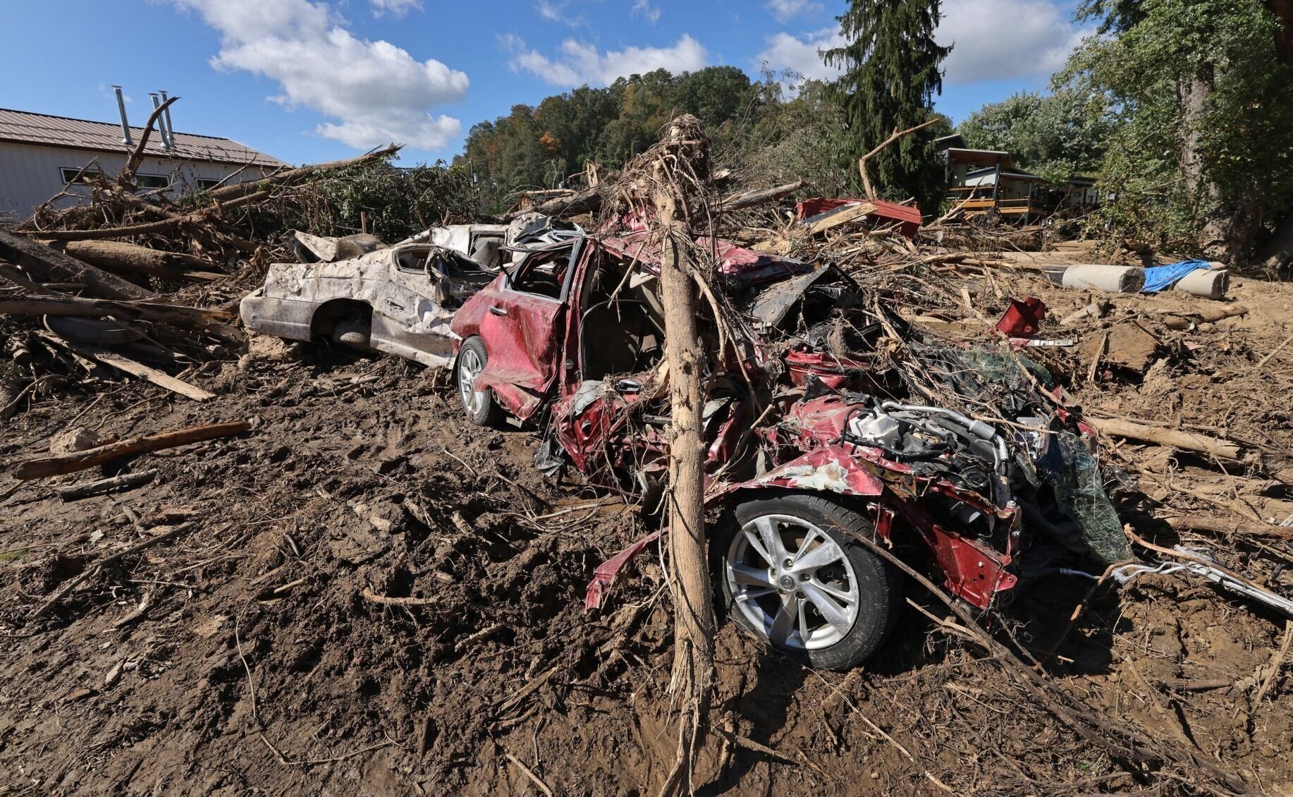 Photos, Video Of Hurricane Helene Recovery In Old Fort NC