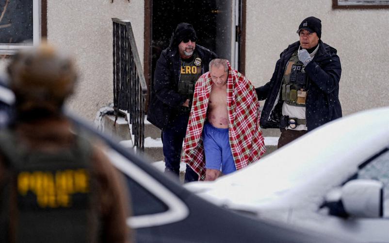 FILE PHOTO: Immigration raid at a home in St. Paul