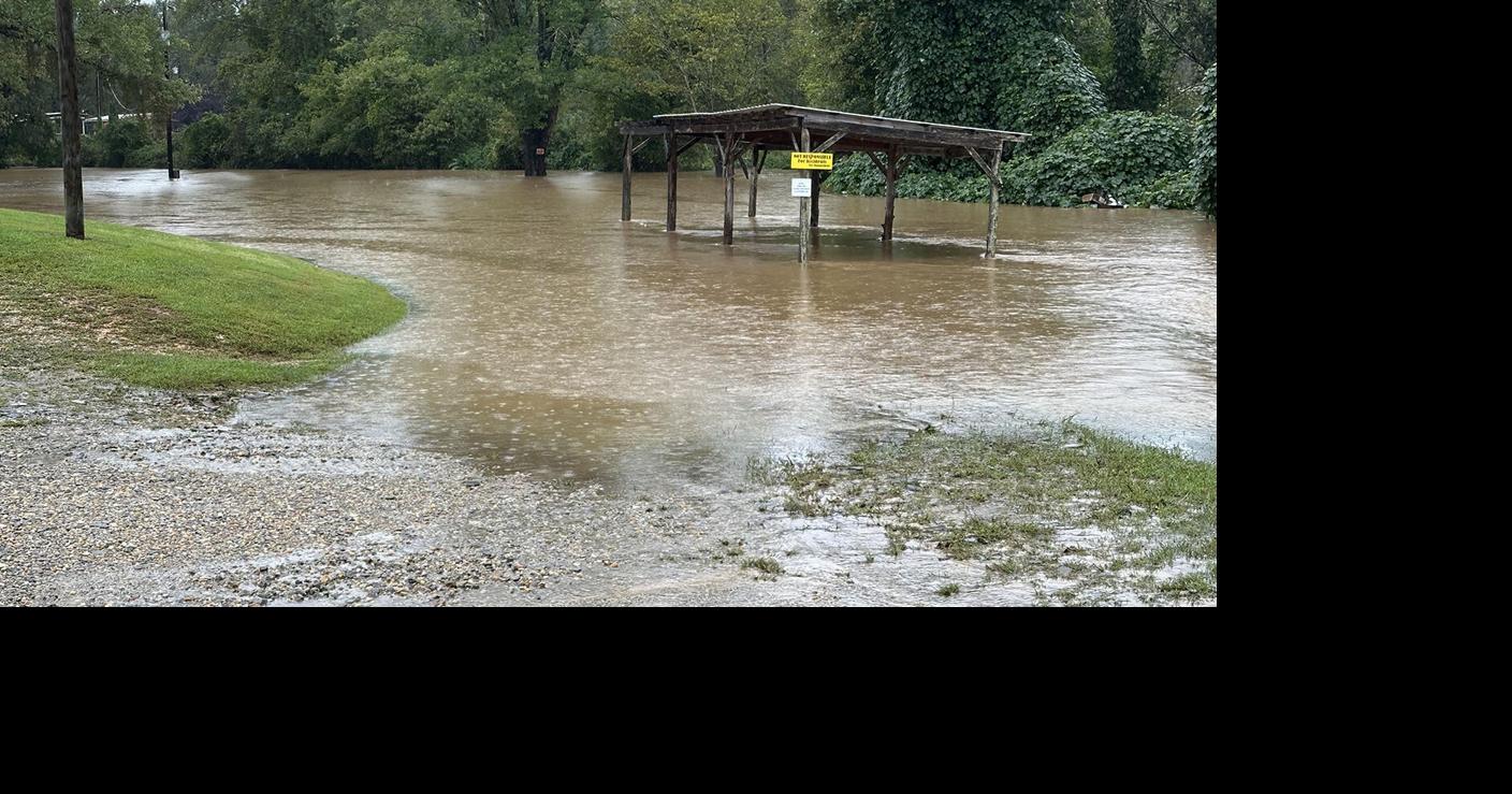 Rain brings flooding to Catawba River in Marion NC