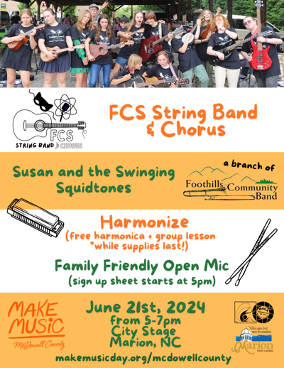 Make Music Day McDowell set for Friday evening in Marion