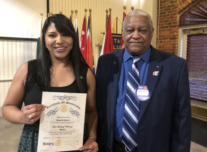 Rotary Club of Marion installs new officers, presents awards