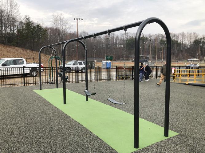 McDowell officials open new playground at Maple Leaf Complex