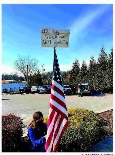 McDowell Democrats mark Valentine's Day with protest