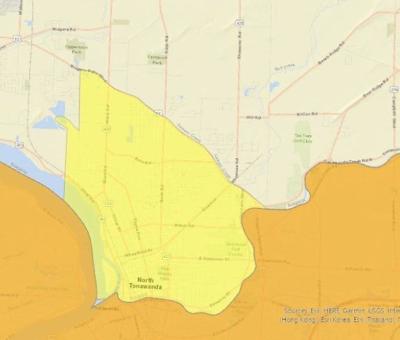 Yellow zone Niagara County