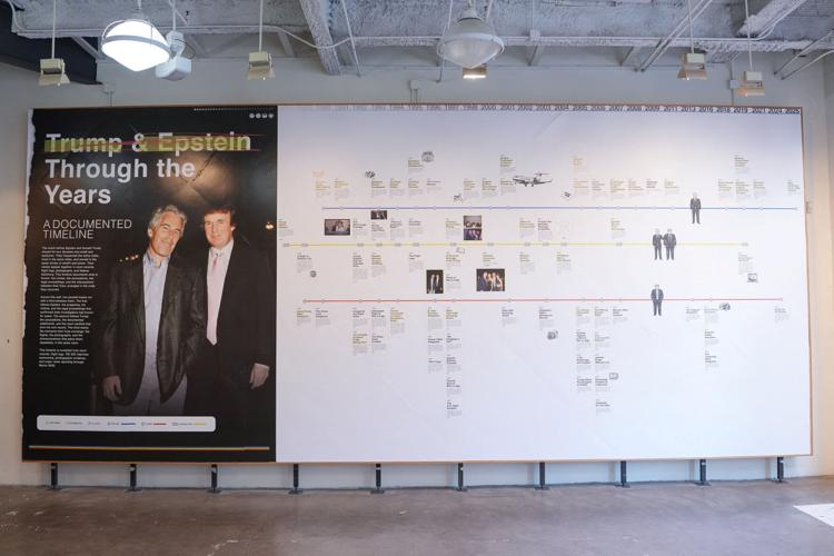 Donald J. Trump and Jeffrey Epstein Memorial Reading Room exhibition in D.C.