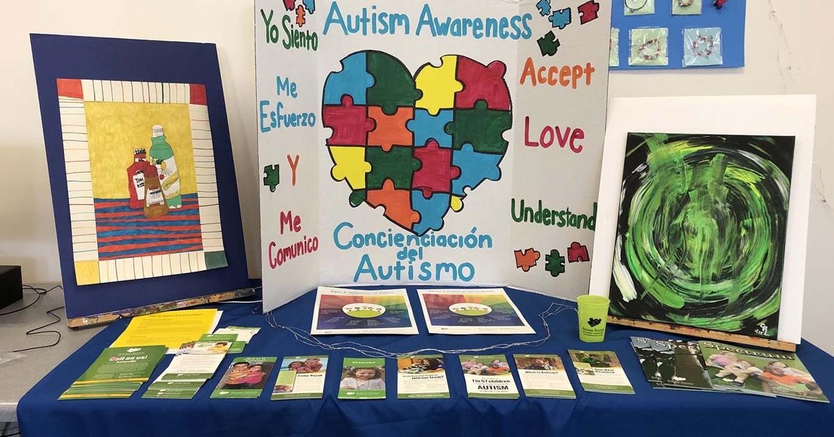 Autism Library Display Autism art on display at McDowell Public Library in Marion