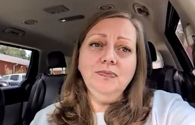 Stacy Staggs becomes emotional as she thinks about what Medicaid cuts could mean for her daughter Emma.