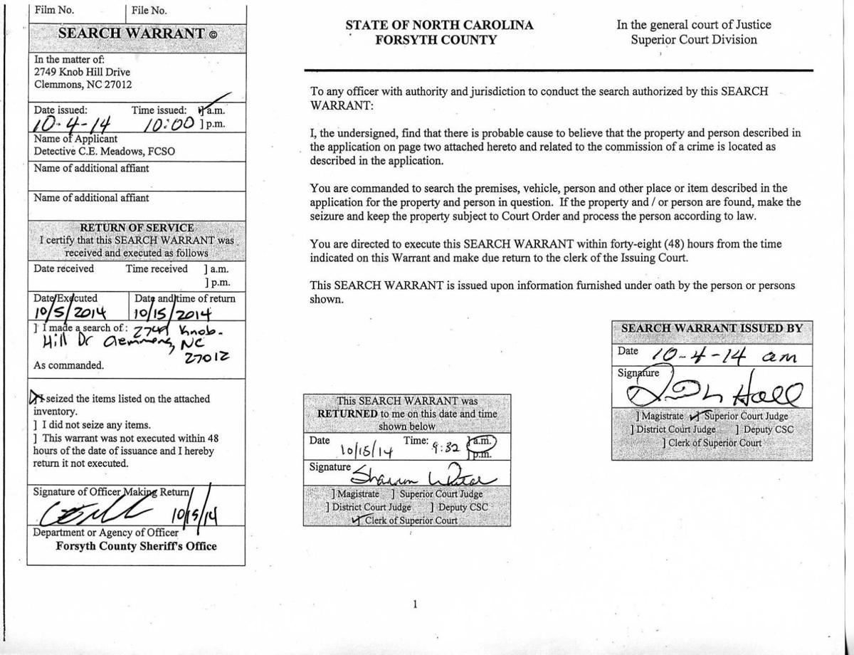 Search warrant of Pazuzu Algarad's home