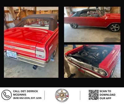 McDowell Sheriff's Office searching for missing classic car