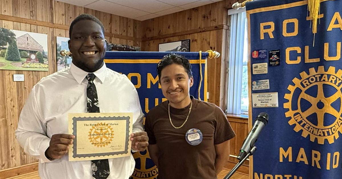 Rotary Club of Marion NC recognizes Student of the Week