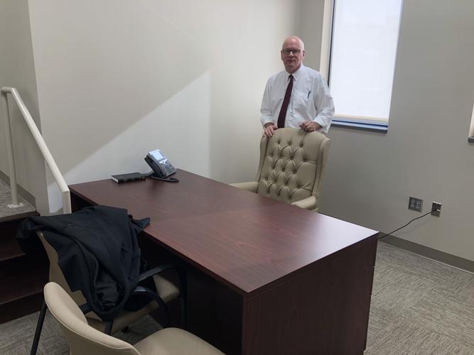 Officials cut the ribbon for new courtroom at McDowell Courthouse
