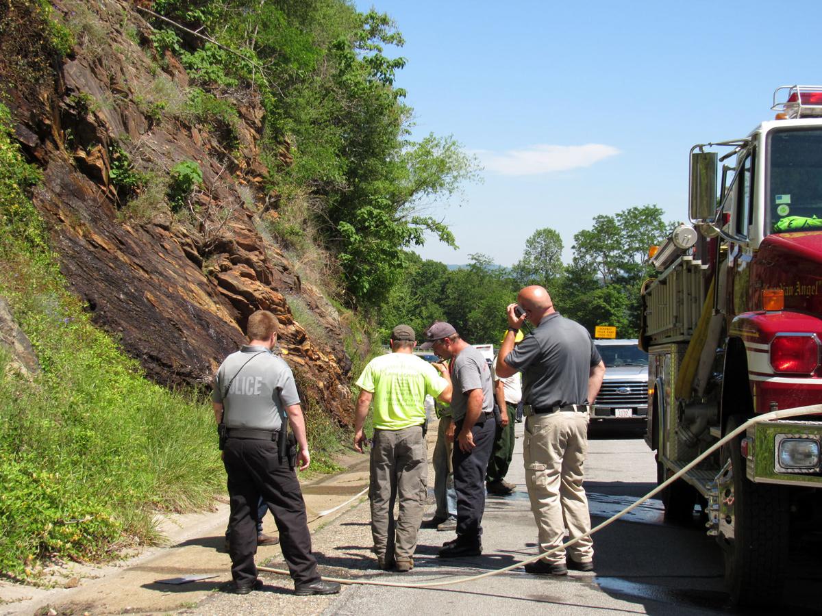 PHOTO: Fires dot Old Fort Mountain