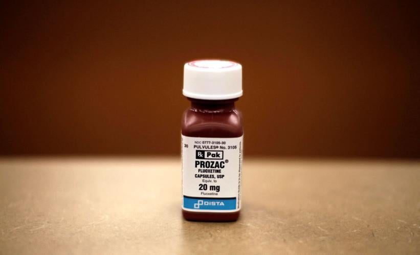 FILE PHOTO: Prozac medicine is seen at a pharmacy in Los Angeles (copy)