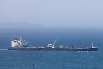FILE PHOTO: Crude tanker ODESSA carrying UAE crude after passing through the Strait of Hormuz