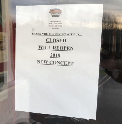 Marion’s Boxcar Grille closes its doors