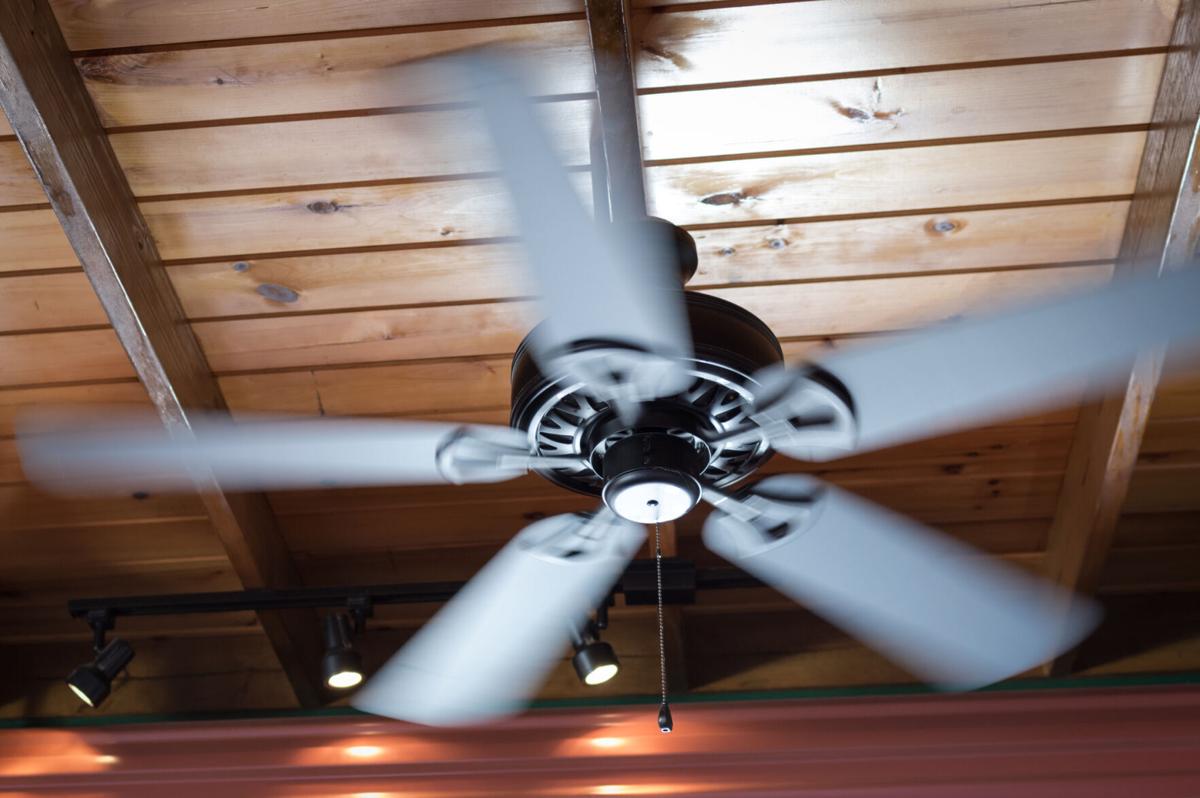 Ceiling fans allow you to enhance your air conditioner’ s effect by creating a downdraft pushing cold air downward.