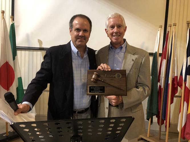 Rotary Club of Marion installs new officers, presents awards