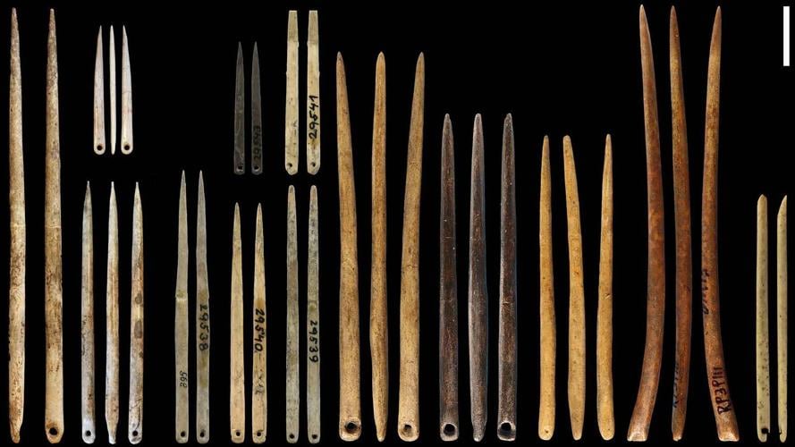 Paleolithic humans used eyed needles for more than tailoring, scientists say. It could point to the birth of fashion