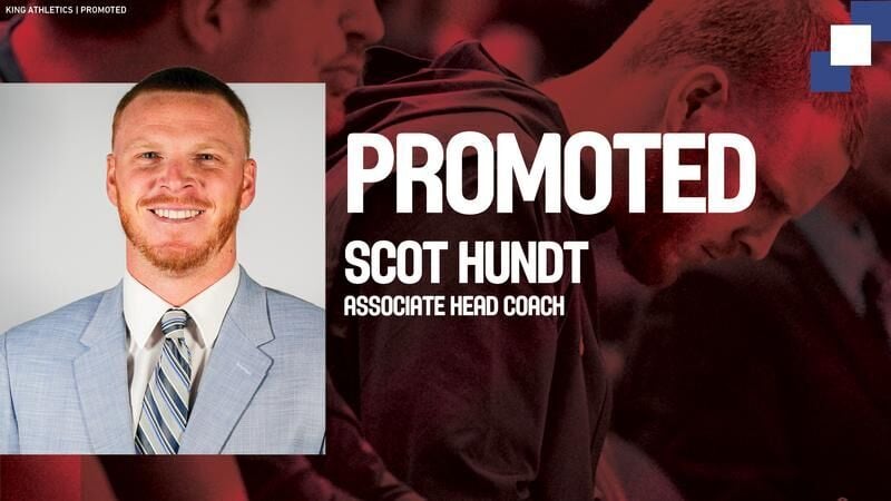 Scot Hundt Promoted to Associate Head Coach of King University Men’s Basketball