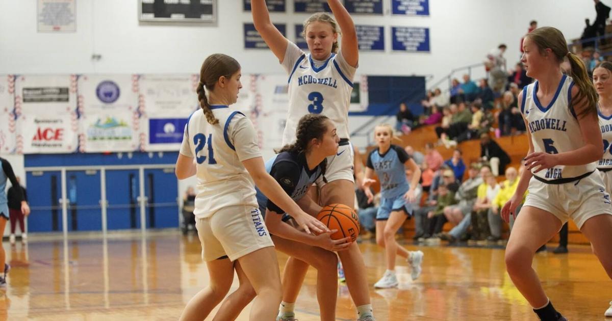 McDowell High NC girls basketball wins playoffs game