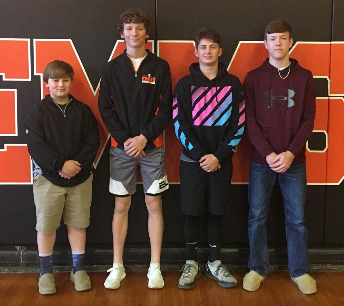 East McDowell Middle School spring sports award winners