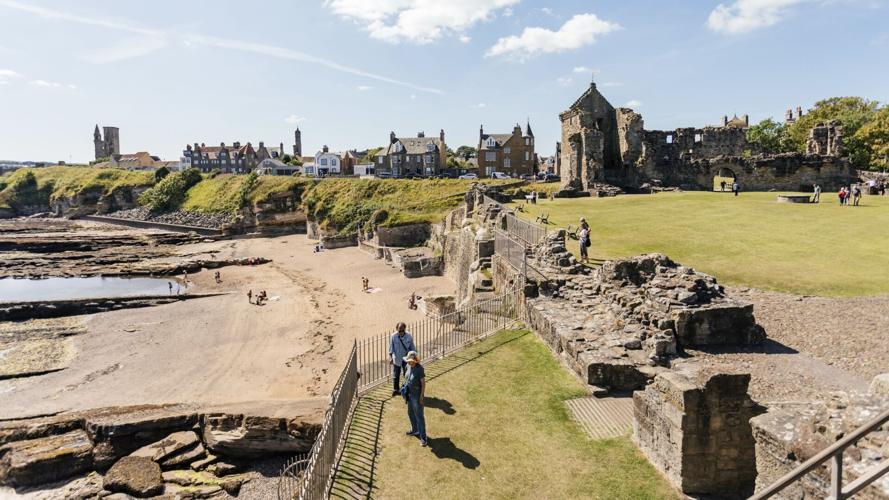 While golf is the main draw to St. Andrews, there are many other reasons to visit– like the ruins of its castle and cathedral, which were destroyed during the Reformation.