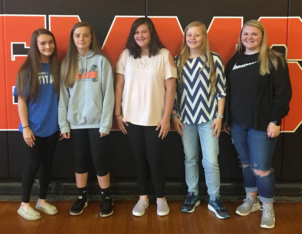 East McDowell Middle School spring sports award winners