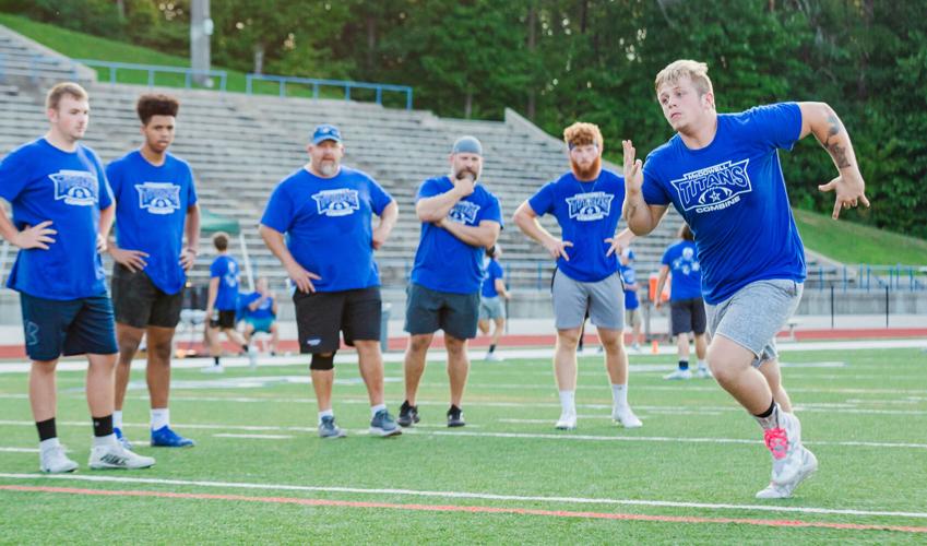 Making progress: Titans measure gains in combine