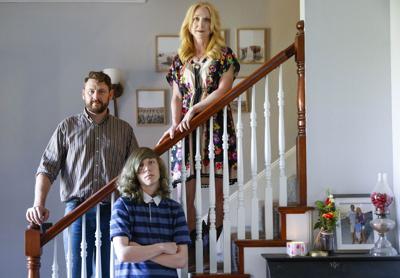The Mulroney household, from left, Malcolm Mulroney, 39, Trevor, 14, and Liz, 37, are one of many across Texas that often worries about the school shootings that have plagued the state.