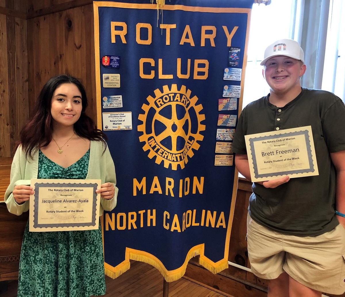 Rotary of Marion recognizes Students of the Week