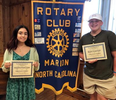 Rotary of Marion recognizes Students of the Week