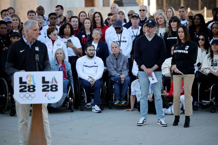 LA28 officials speak to the media