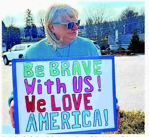 McDowell Democrats mark Valentine's Day with protest