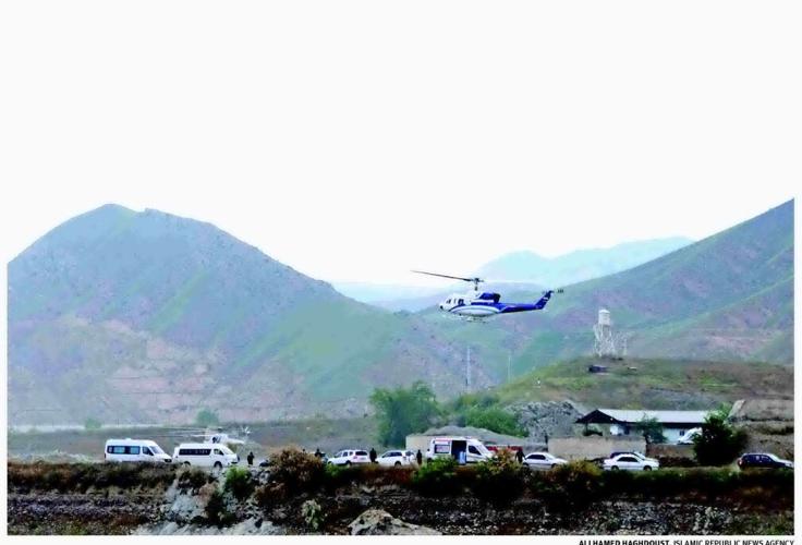 HELICOPTER CARRYING IRAN OFFICIALS CRASHES