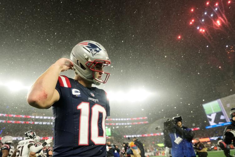 Texans Patriots Football Drake Maye