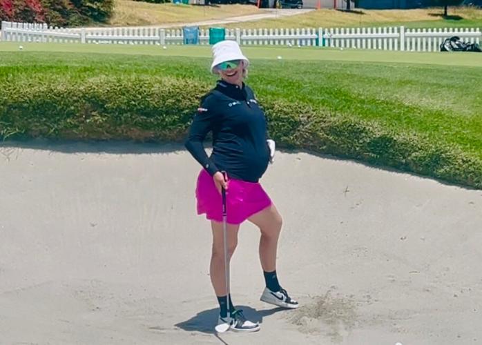 Madelene Sagstrom, who is due in September, plans to play in two more majors before starting maternity leave.