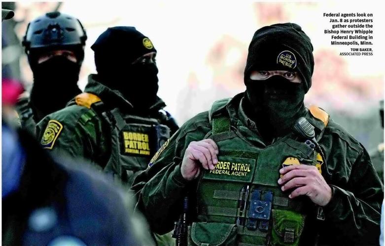 STATES SEEK TO UNMASK OFFICERS