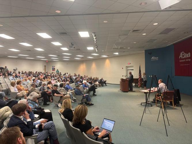 The public attended an Aug. 19 hearing on the four projects proposed for the 92 acute care beds in the Buncombe/Clay/Graham/Madison/Yancey care bed service area.
