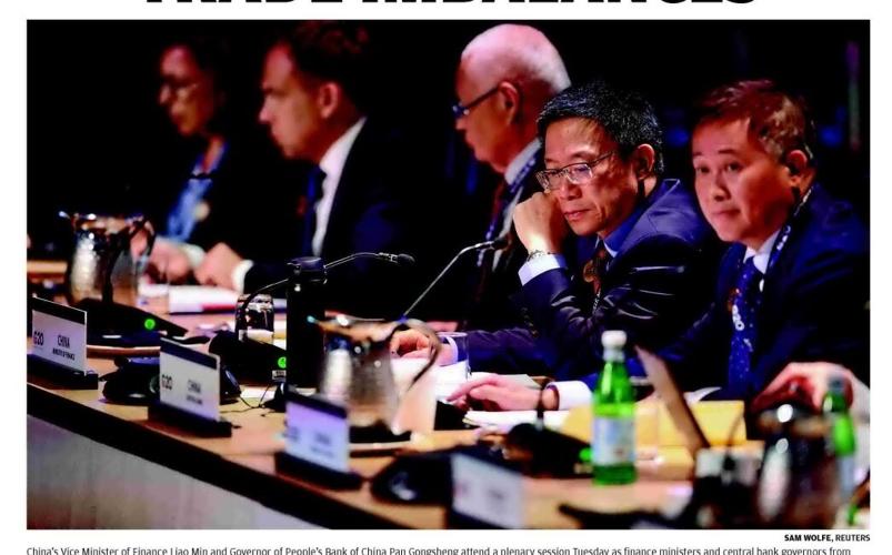 US URGES G20 TO CUT TRADE IMBALANCES