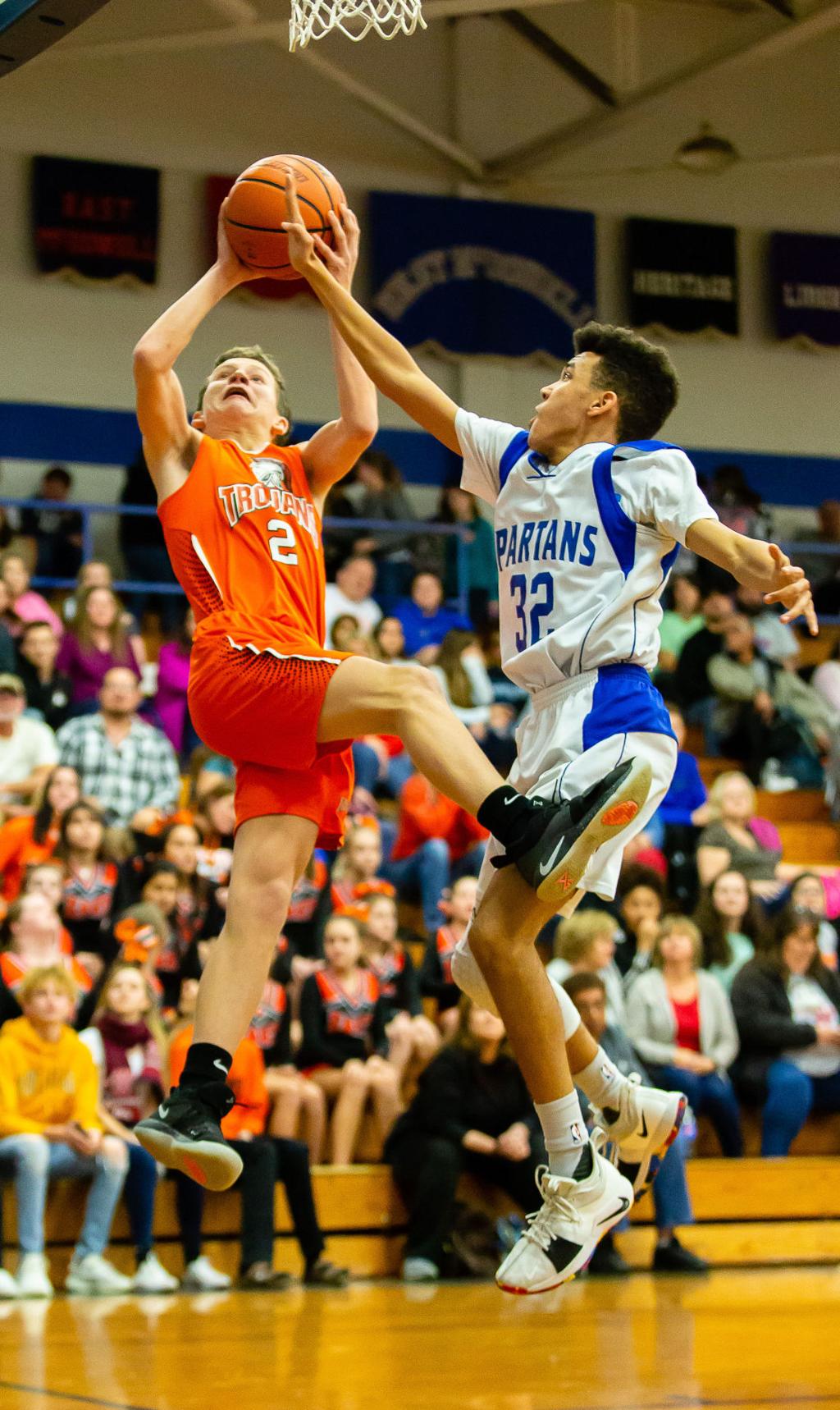 Middle School Basketball Trojans Invade Spartans Sports