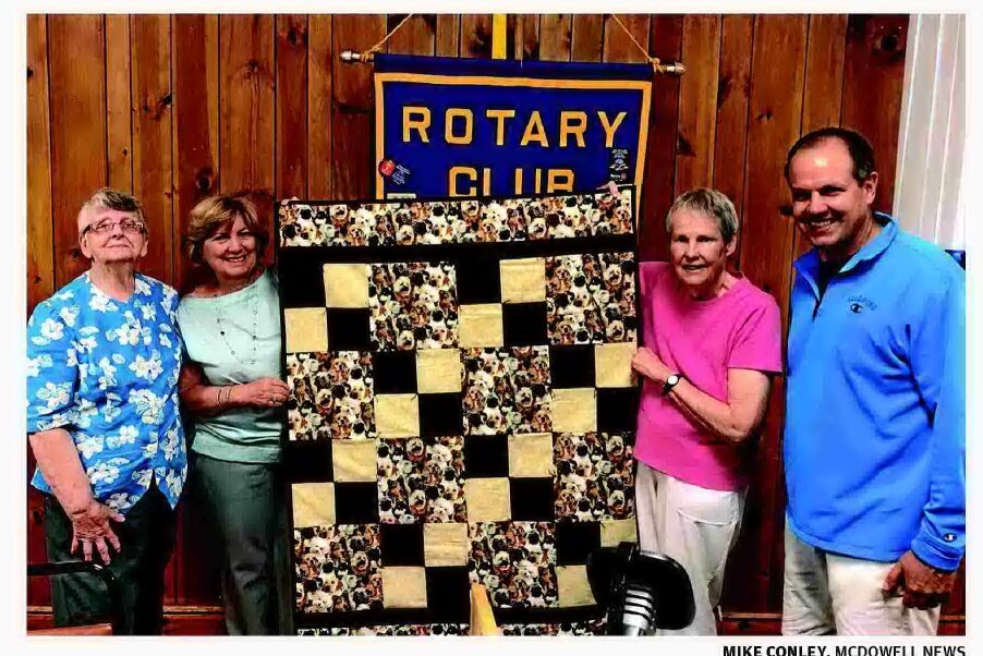 ROTARY OF MARION HEARS ABOUT COMFORT QUILTS PROGRAM