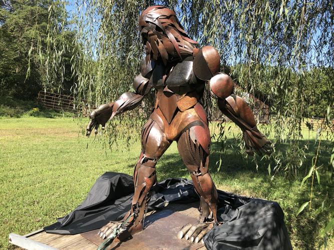 Local artist Betty Ballew creates sculpture of Bigfoot