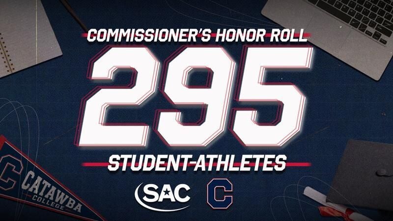 295 Catawba student-athletes named to SAC Commissioner's Honor Roll