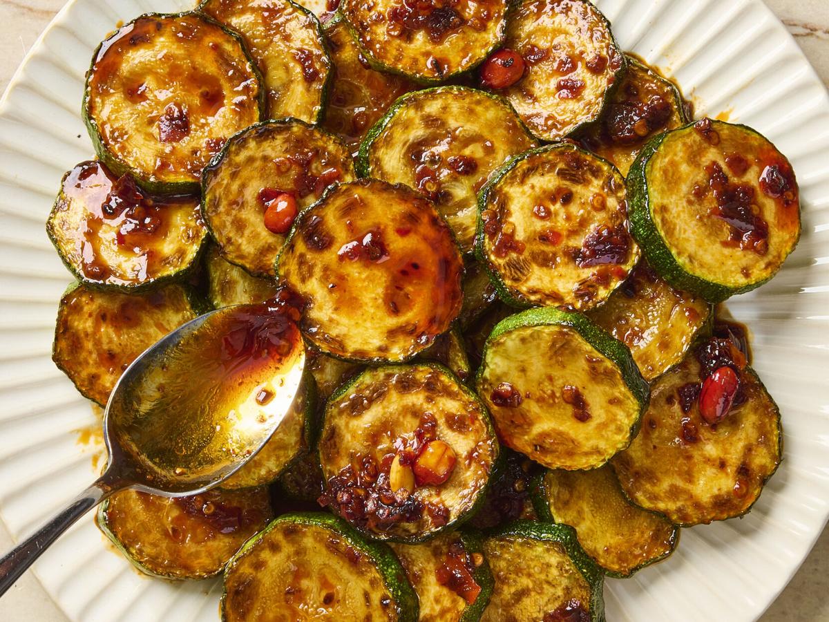 Chili crisp zucchini