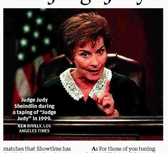 Who paid on 'Judge Judy'?