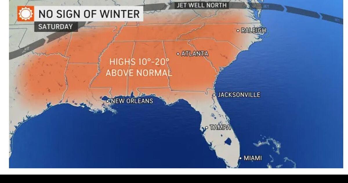 AccuWeather updates spring forecast. Temperatures above average this