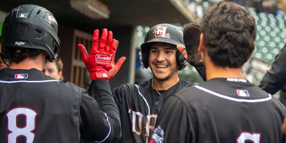 ‘Dads Steal 6 in 5-3 Victory over Charleston