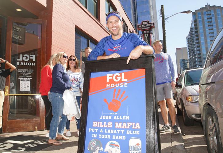Buffalo Bills fans invade Nashville to support the Bills on Monday Night football