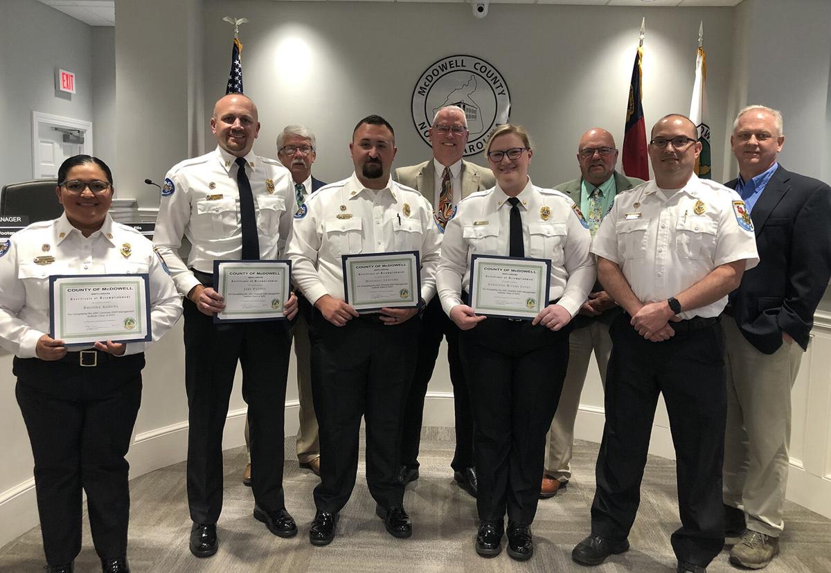 McDowell Commissioners recognize EMS employees