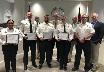 McDowell Commissioners recognize EMS employees